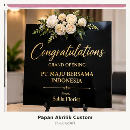 Papan Bunga Akrilik Sumedang